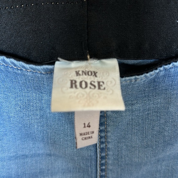 Knox Rose elastic waist flare jeans 14 women’s - Picture 3 of 7